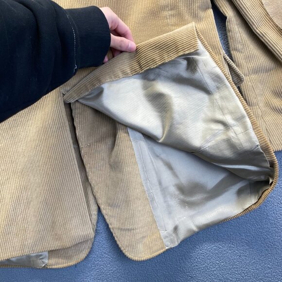 Alexander Lloyd Sport Coat Corduroy Blazer Mens Size 46R Two Button Jacket Retro - Picture 7 of 13